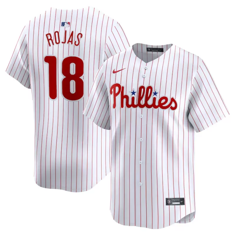 Men's Philadelphia Phillies Johan Rojas Nike White Home Limited Player Jersey Men's Philadelphia Phillies Johan Rojas Nike White Home Limited Player Jersey