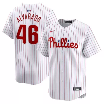 Men's Philadelphia Phillies Jose Alvarado Nike White Home Limited Player Jersey Men's Philadelphia Phillies Jose Alvarado Nike White Home Limited Player Jersey