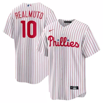 Men's Philadelphia Phillies JT Realmuto Nike White Home Replica Player Name Jersey Men's Philadelphia Phillies JT Realmuto Nike White Home Replica Player Name Jersey