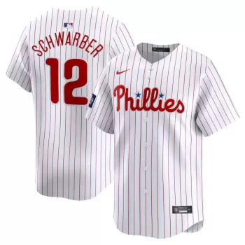 Men's Philadelphia Phillies Kyle Schwarber Nike White 2024 MLB World Tour London Series Home Limited Player Jersey Men's Philadelphia Phillies Kyle Schwarber Nike White 2024 MLB World Tour London Series Home Limited Player Jersey