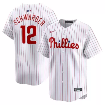 Men's Philadelphia Phillies Kyle Schwarber Nike White Home Limited Player Jersey Men's Philadelphia Phillies Kyle Schwarber Nike White Home Limited Player Jersey