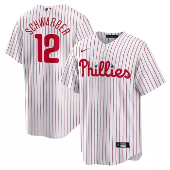 Men's Philadelphia Phillies Kyle Schwarber Nike White Replica Player Jersey Men's Philadelphia Phillies Kyle Schwarber Nike White Replica Player Jersey