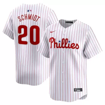 Men's Philadelphia Phillies Mike Schmidt Nike White Home Limited Player Jersey Men's Philadelphia Phillies Mike Schmidt Nike White Home Limited Player Jersey