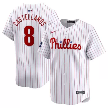 Men's Philadelphia Phillies Nick Castellanos Nike White 2024 MLB World Tour London Series Home Limited Player Jersey Men's Philadelphia Phillies Nick Castellanos Nike White 2024 MLB World Tour London Series Home Limited Player Jersey