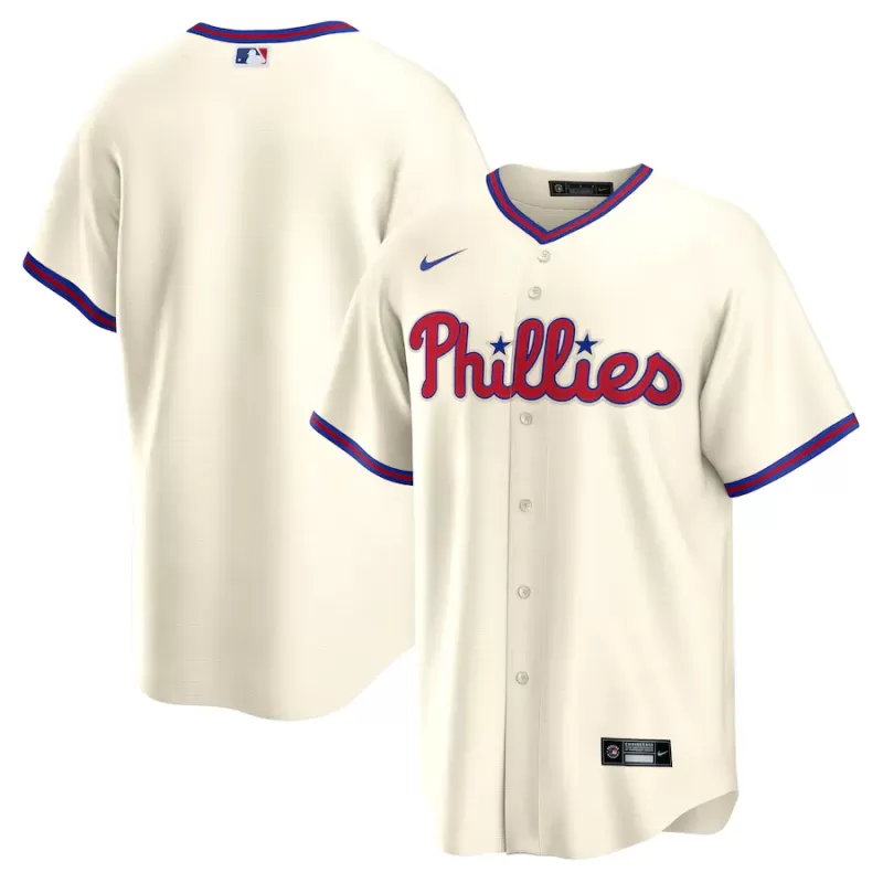 Men's Philadelphia Phillies Nike Cream Alternate Replica Team Jersey Men's Philadelphia Phillies Nike Cream Alternate Replica Team Jersey