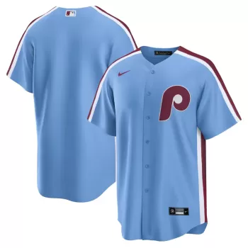 Men's Philadelphia Phillies Nike Light Blue Alternate Replica Team Jersey
