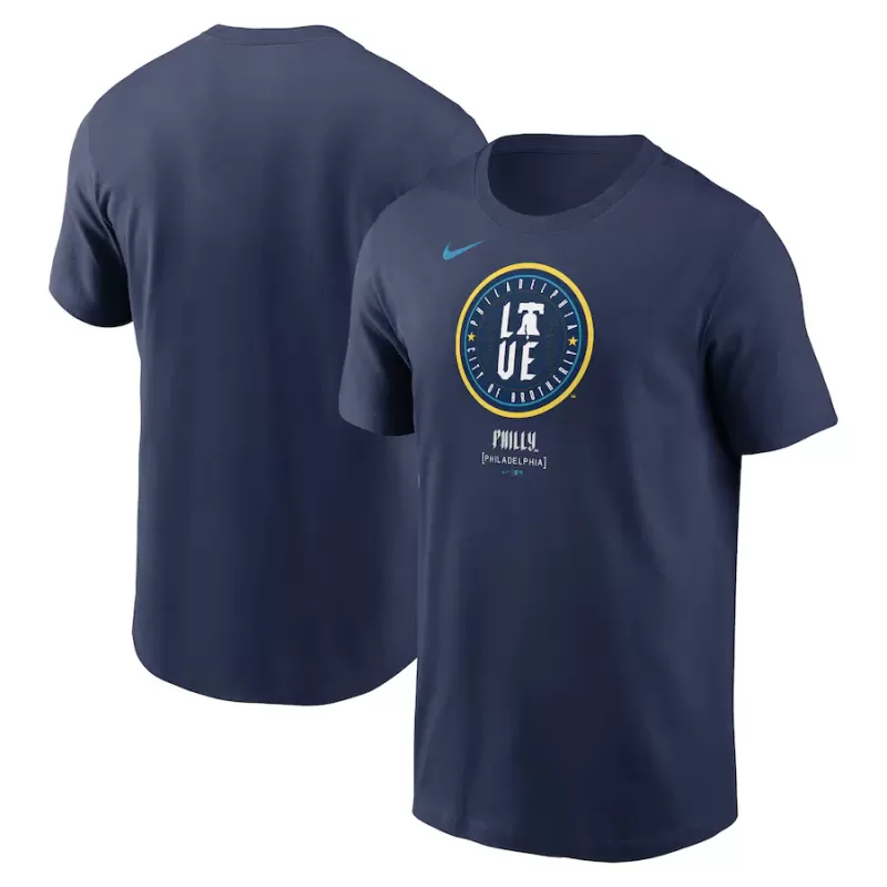 Men's Philadelphia Phillies Nike Navy 2024 City Connect Large Logo T-Shirt Men's Philadelphia Phillies Nike Navy 2024 City Connect Large Logo T-Shirt