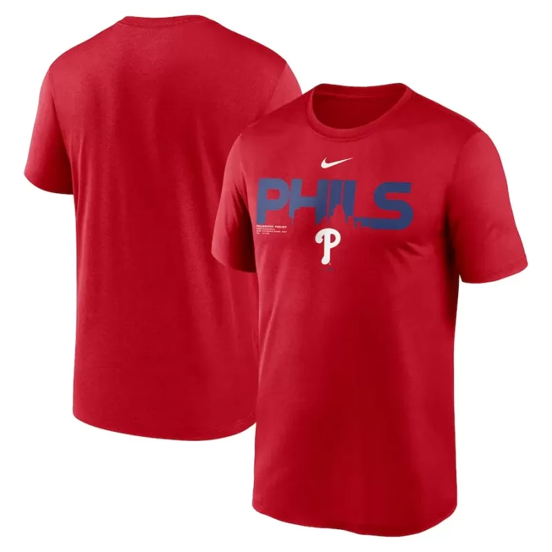 Men's Philadelphia Phillies Nike Red My Town Legend T-Shirt Men's Philadelphia Phillies Nike Red My Town Legend T-Shirt