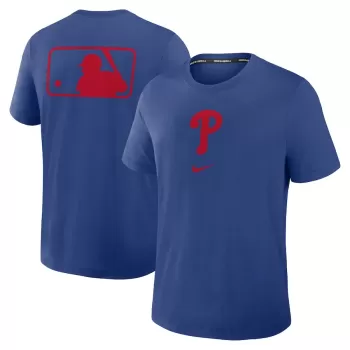 Men's Philadelphia Phillies Nike Royal Authentic Collection Early Work Tri-Blend Performance T-Shirt