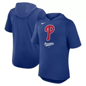 Men's Philadelphia Phillies Nike Royal Tri-Blend Hoodie T-Shirt Men's Philadelphia Phillies Nike Royal Tri-Blend Hoodie T-Shirt