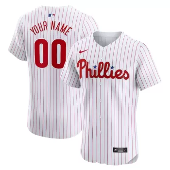 Men's Philadelphia Phillies Nike White Home Elite Custom Jersey Men's Philadelphia Phillies Nike White Home Elite Custom Jersey