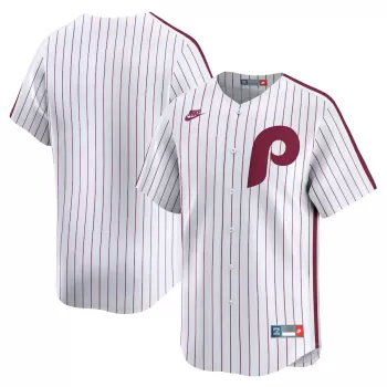 Men's Philadelphia Phillies Nike White Throwback Cooperstown Collection Limited Jersey Men's Philadelphia Phillies Nike White Throwback Cooperstown Collection Limited Jersey