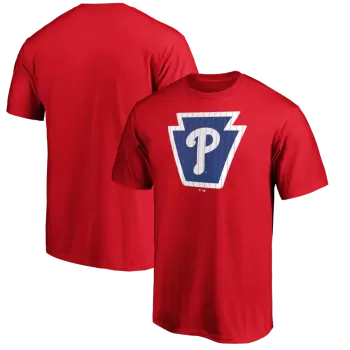Men's Philadelphia Phillies Red Team Adrenaline T-Shirt Men's Philadelphia Phillies Red Team Adrenaline T-Shirt