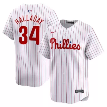 Men's Philadelphia Phillies Roy Halladay Nike White Home Limited Player Jersey Men's Philadelphia Phillies Roy Halladay Nike White Home Limited Player Jersey