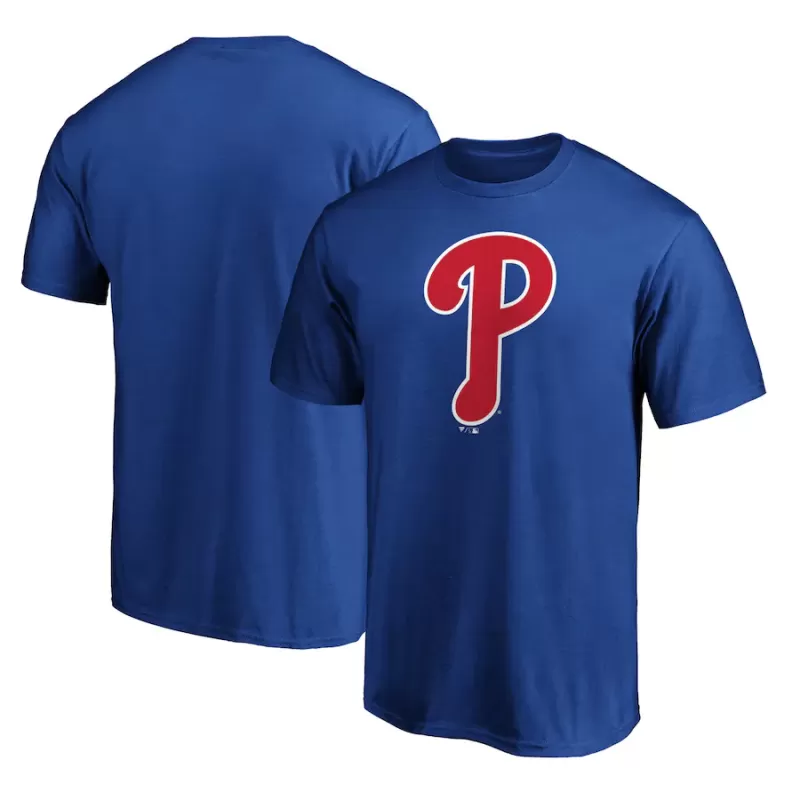 Men's Philadelphia Phillies Royal Secondary Color Primary Logo T-Shirt Men's Philadelphia Phillies Royal Secondary Color Primary Logo T-Shirt