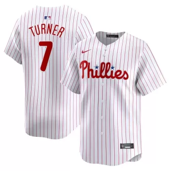 Men's Philadelphia Phillies Trea Turner Nike White Home Limited Player Jersey Men's Philadelphia Phillies Trea Turner Nike White Home Limited Player Jersey
