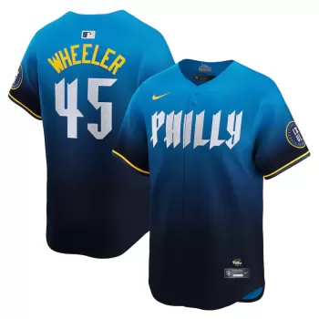 Men's Philadelphia Phillies Zack Wheeler Nike Blue 2024 City Connect Limited Player Jersey Men's Philadelphia Phillies Zack Wheeler Nike Blue 2024 City Connect Limited Player Jersey