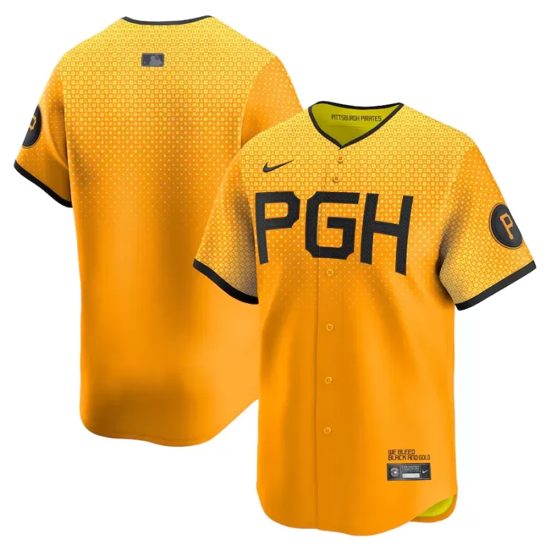 Men's Pittsburgh Pirates Nike Gold City Connect Limited Jersey Men's Pittsburgh Pirates Nike Gold City Connect Limited Jersey