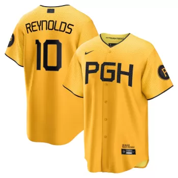Men's Pittsburgh Pirates Bryan Reynolds Nike Gold City Connect Replica Player Jersey Men's Pittsburgh Pirates Bryan Reynolds Nike Gold City Connect Replica Player Jersey