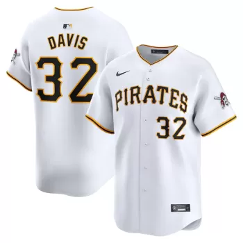 Men's Pittsburgh Pirates Henry Davis Nike White Home Limited Player Jersey Men's Pittsburgh Pirates Henry Davis Nike White Home Limited Player Jersey