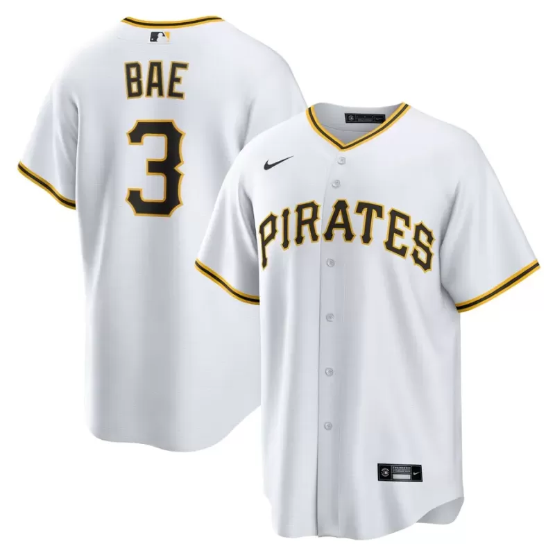 Men's Pittsburgh Pirates Ji-Hwan Bae Nike White Replica Player Jersey Men's Pittsburgh Pirates Ji-Hwan Bae Nike White Replica Player Jersey