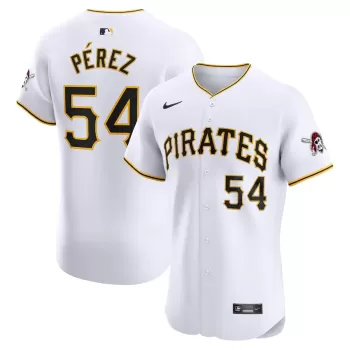 Men's Pittsburgh Pirates Martin Perez Nike White Home Elite Player Jersey Men's Pittsburgh Pirates Martin Perez Nike White Home Elite Player Jersey