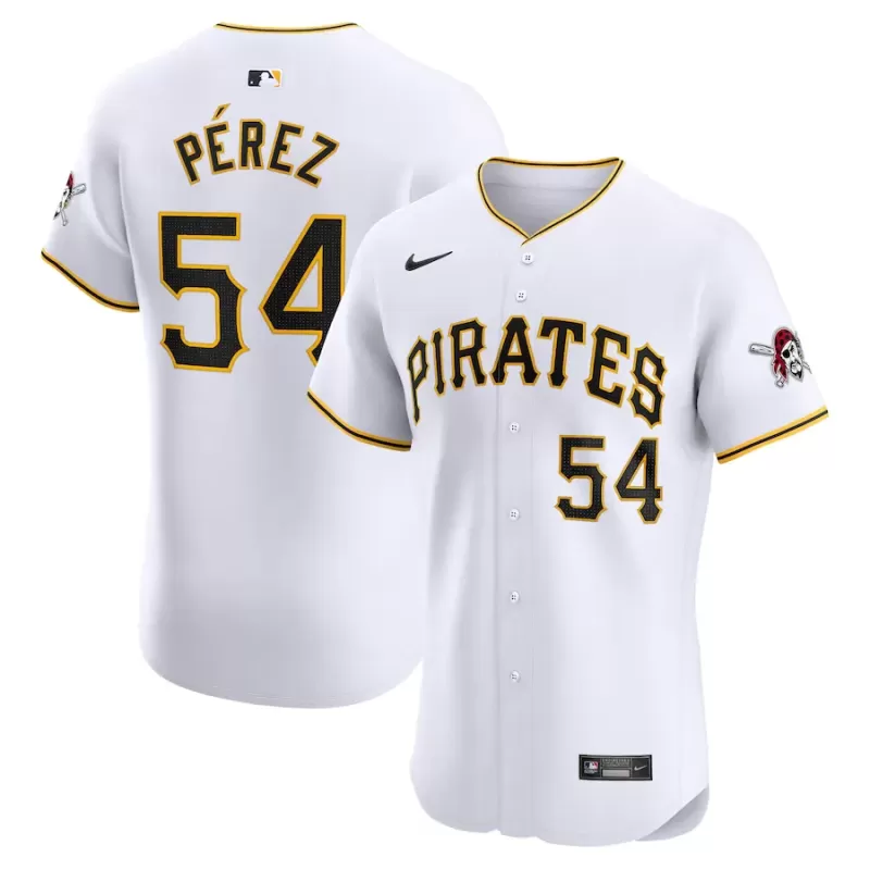 Men's Pittsburgh Pirates Martin Perez Nike White Home Elite Player Jersey Men's Pittsburgh Pirates Martin Perez Nike White Home Elite Player Jersey
