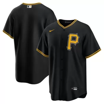 Men's Pittsburgh Pirates Nike Black Alternate Replica Team Jersey Men's Pittsburgh Pirates Nike Black Alternate Replica Team Jersey