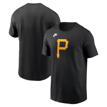 Men's Pittsburgh Pirates Nike Black Cooperstown Collection Team Logo T-Shirt