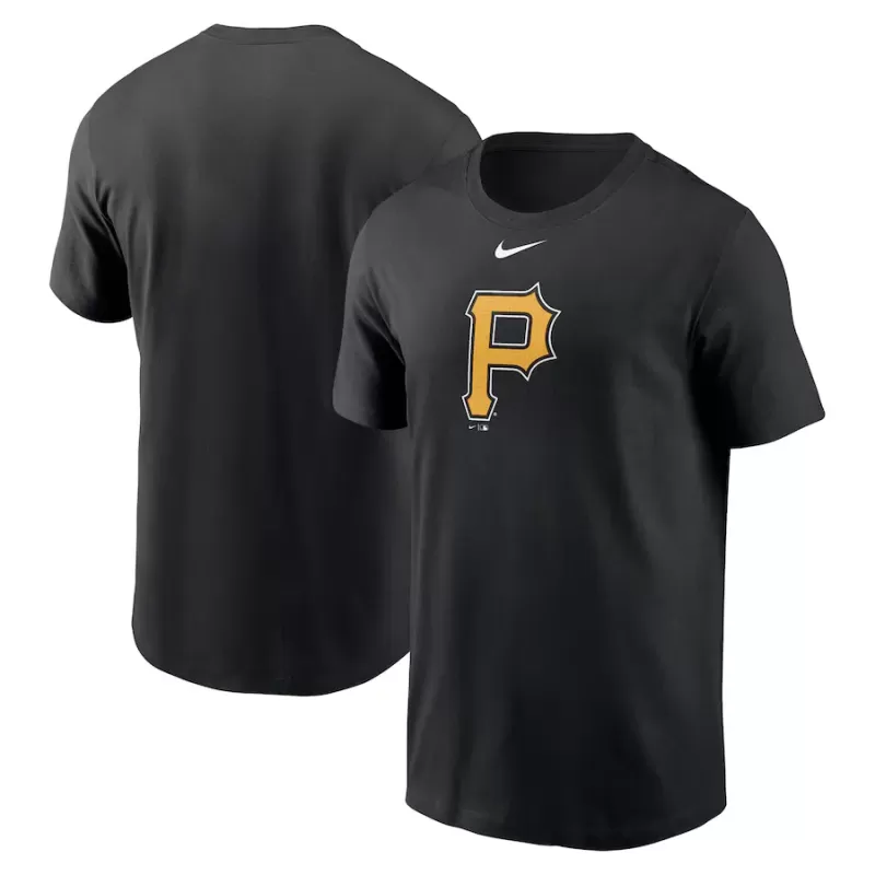 Men's Pittsburgh Pirates Nike Black Fuse Logo T-Shirt