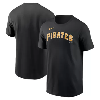 Men's Pittsburgh Pirates Nike Black Fuse Wordmark T-Shirt