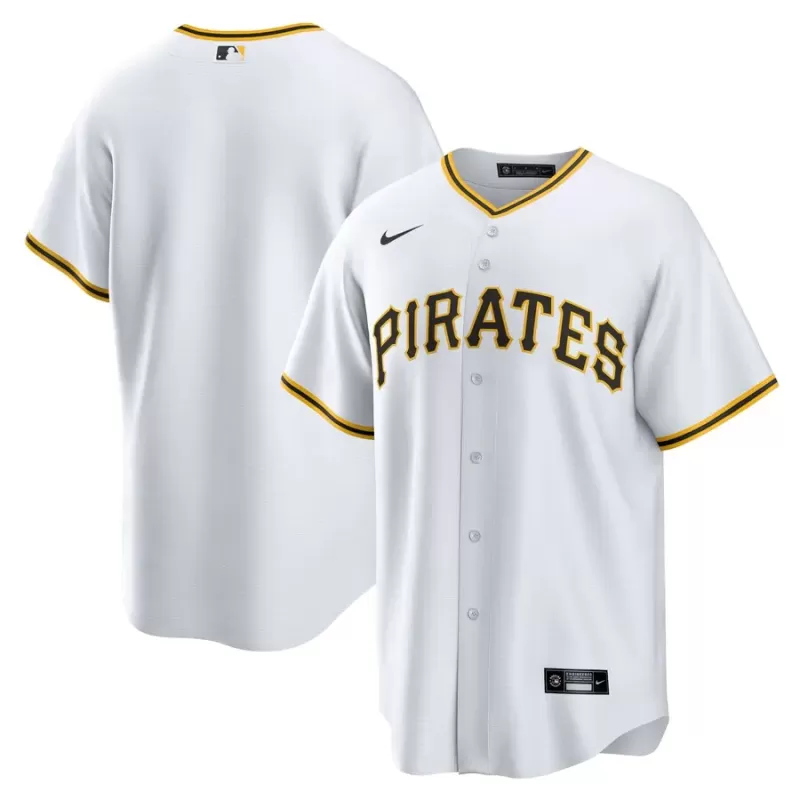 Men's Pittsburgh Pirates Nike White Home Blank Replica Jersey Men's Pittsburgh Pirates Nike White Home Blank Replica Jersey