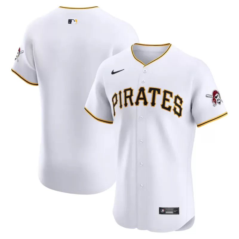 Men's Pittsburgh Pirates Nike White Home Elite Jersey Men's Pittsburgh Pirates Nike White Home Elite Jersey