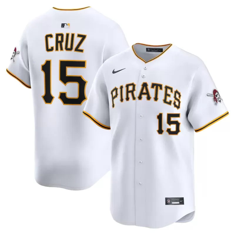 Men's Pittsburgh Pirates Oneil Cruz Nike White Alternate Limited Player Jersey Men's Pittsburgh Pirates Oneil Cruz Nike White Alternate Limited Player Jersey