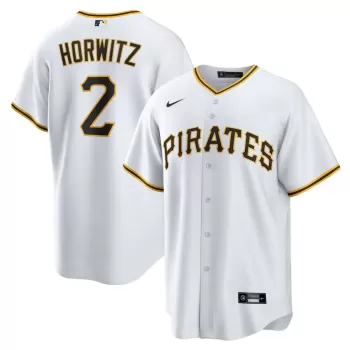 Men's Pittsburgh Pirates Spencer Horwitz Nike White Home Replica Jersey Men's Pittsburgh Pirates Spencer Horwitz Nike White Home Replica Jersey