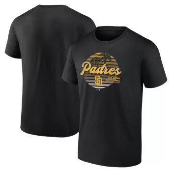 Men's San Diego Padres Black Palm Trees T-Shirt Men's San Diego Padres Black Palm Trees T-Shirt