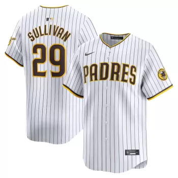 Men's San Diego Padres Brett Sullivan Nike White Home Limited Player Jersey Men's San Diego Padres Brett Sullivan Nike White Home Limited Player Jersey
