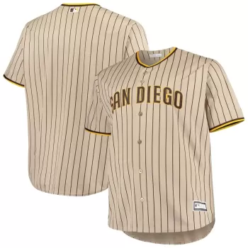 Men's San Diego Padres Brown Big & Tall Road Replica Team Jersey Men's San Diego Padres Brown Big & Tall Road Replica Team Jersey