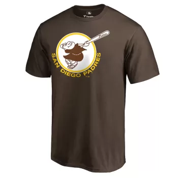 Men's San Diego Padres Brown Cooperstown Collection Forbes 2 T-Shirt Men's San Diego Padres Brown Cooperstown Collection Forbes 2 T-Shirt