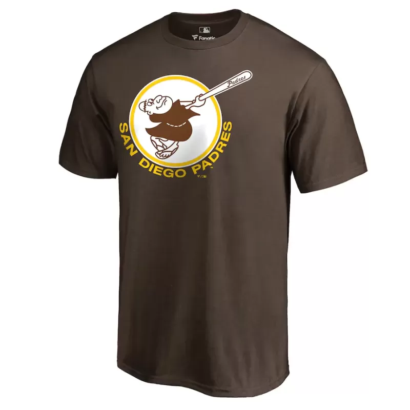 Men's San Diego Padres Brown Cooperstown Collection Forbes 2 T-Shirt Men's San Diego Padres Brown Cooperstown Collection Forbes 2 T-Shirt