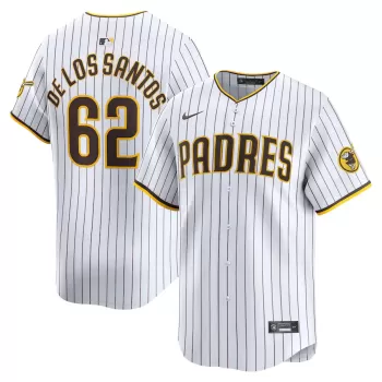 Men's San Diego Padres Enyel De Los Santos Nike White Home Limited Player Jersey Men's San Diego Padres Enyel De Los Santos Nike White Home Limited Player Jersey