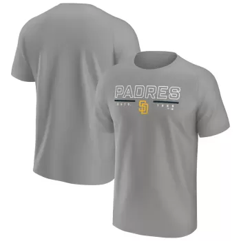 Men's San Diego Padres Fanatics Gray Raglan T-Shirt Men's San Diego Padres Fanatics Gray Raglan T-Shirt