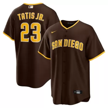 Men's San Diego Padres Fernando Tatis Jr. Nike Brown Alternate Replica Player Jersey Men's San Diego Padres Fernando Tatis Jr. Nike Brown Alternate Replica Player Jersey