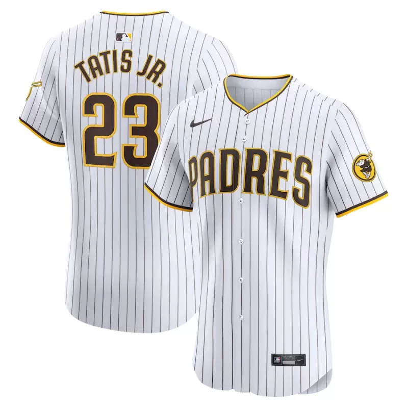 Men's San Diego Padres Fernando Tatis Jr. Nike White Home Elite Jersey Men's San Diego Padres Fernando Tatis Jr. Nike White Home Elite Jersey