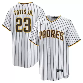 Men's San Diego Padres Fernando Tatis Jr. Nike White Home Replica Jersey Men's San Diego Padres Fernando Tatis Jr. Nike White Home Replica Jersey