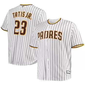 Men's San Diego Padres Fernando Tatis Jr. White Big & Tall Replica Player Jersey Men's San Diego Padres Fernando Tatis Jr. White Big & Tall Replica Player Jersey
