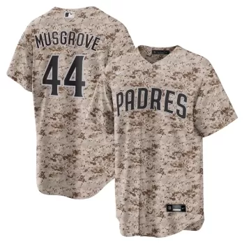 Men's San Diego Padres Joe Musgrove Nike Camo USMC Alternate Replica Player Jersey Men's San Diego Padres Joe Musgrove Nike Camo USMC Alternate Replica Player Jersey