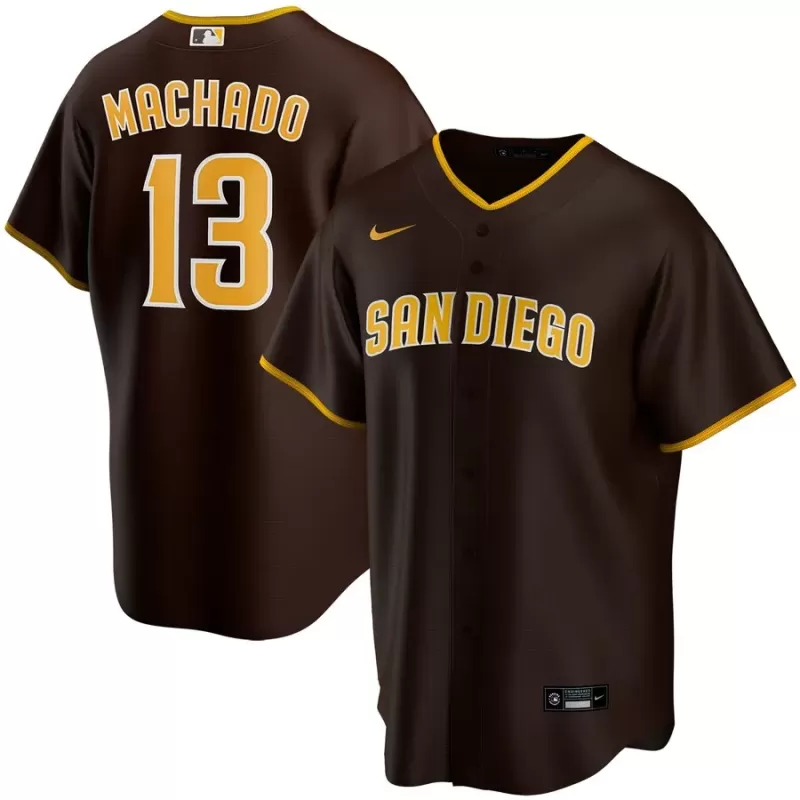 Men's San Diego Padres Manny Machado Nike Brown Alternate Replica Player Jersey Men's San Diego Padres Manny Machado Nike Brown Alternate Replica Player Jersey