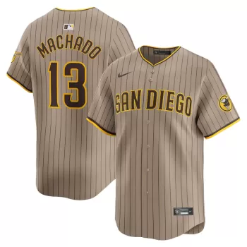 Men's San Diego Padres Manny Machado Nike Tan Alternate Limited Player Jersey Men's San Diego Padres Manny Machado Nike Tan Alternate Limited Player Jersey