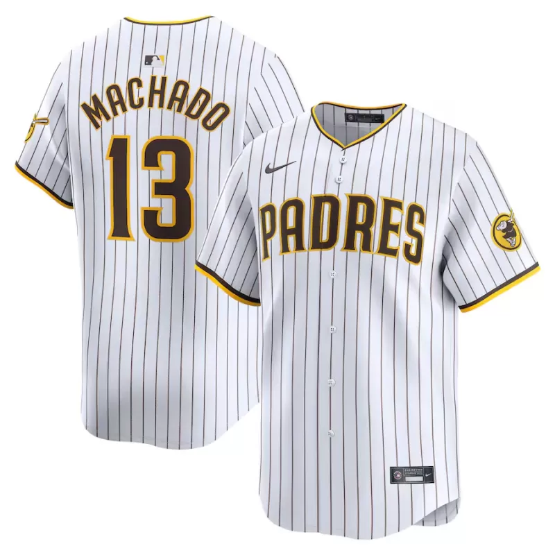 Men's San Diego Padres Manny Machado Nike White Home Limited Player Jersey Men's San Diego Padres Manny Machado Nike White Home Limited Player Jersey